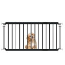ペットゲート 突っ張り 幅66-104cm 犬 ゲート ペット 柵 犬ゲート 犬用ゲート 小型犬 中型犬 室内 高さ44cm ブラック