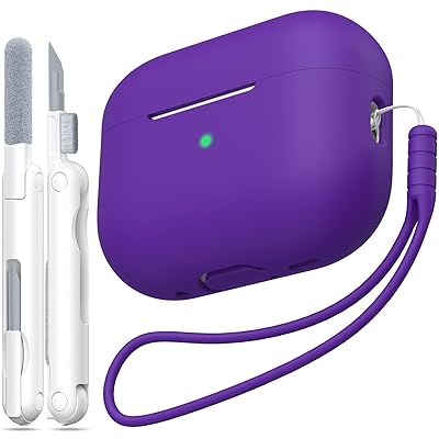 AirPods Pro 第2世代ケースカバー、ミリタリーグレードの落下防止ソフトシリコン製衝撃吸収AirPods Pro..