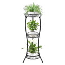 花台、フラワースタンド 3段、プランタースタンド アイアン花棚花台 クリエイティブグリーン多肉植物多層フラワースタンド 室内植物スタンド花架 植木鉢台リビングル...