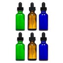 アロマオイル ガラス 精油瓶 アロマ保存容器 旅行用 小分けボトル スポイト付き 遮光瓶 30ml 6本セット