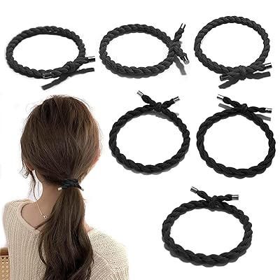 ヘアゴム 黒 6本セット 髪ゴム 大人 輪ゴム お団子 跡がつかないヘアゴム おしゃれ ヘアアクセ 女性 アクセサリー 金具付き 韓国風 髪 ゴム 髪留め ヘアゴム おしゃれ 高弾性 ゴム 無地 髪ゴム おしゃれ ゴム かわいい 上品 小物 切れない