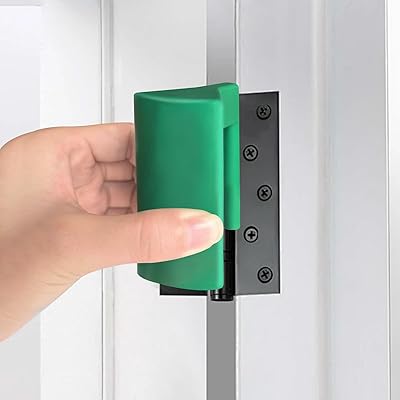 掛かるシリコーンのドア クリップ プロテクターおよびスリップ防止ドア ストッパー、子供の安全指クリップ プロテクター、赤ん坊のガードのドアは、ドアがバタンと閉まることを防ぎます(緑 2PCS)