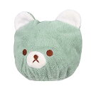 キッズ ヘアドライタオル タオルキャップ 熊柄 ヘアキャップ 吸水タオル 速乾 かわいい ドライキャップ 子供 お風呂 ジム 温泉 スイミング プール