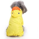 S-Lifeeling レインコート カエル柄 ペット服 可愛い おしゃれ 帽子付き 雨合羽 ドッグウェア 防水 雨の日 雨具 小型犬 中型犬 雨天対策 犬用品...