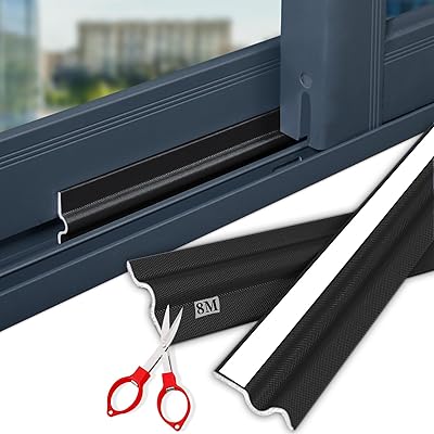隙間テープ 防音 窓 隙間テープ 自己接着性シーリングストリップ 隙間風防止 防音テープ ドア 隙間 防音 すきま風防止 冷気遮断 断熱シート 強力粘着 防虫 防水 花粉防止 玄関 (8M, ブラック)