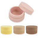 クリームジャー4個、マルチカラーシリコントラベルコンテナ、20mlの小さなシリコントラベルコンテナ、ローション、パウダー、ネックレス、イヤリング、ボディハンドクリーム用