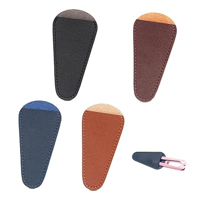 はさみ シースレザー 【4個】はさみカバーポータブル プロテクター縫製はさみシース シンプルで軽量、持ち運びが簡単なビューティーツールアクセサリー，自宅、スタジオ、美容院、テーラーショップなどに適しています