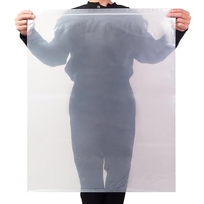 チャック付きポリ袋 特大 60×80cm 10枚 厚手 ジッパー付き袋 透明 防水 チャック付き袋 ジップ付きビニ..