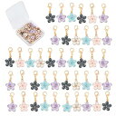 花の便り 5色50個 チャーム フラワー カニカン イヤリング 桜 マルカン ネックレス 花 ピアス 花びら 合金チャーム 金具 留め具 エナメル キーホルダー...