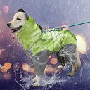 犬レインコート 犬用 ポンチョ ペットレインコートカッパ 雨合羽 防水 防雪 防塵 防風 小型犬 中型犬 大型犬 帽子付き 耐久性 通気 着脱簡単 快適 完全防...