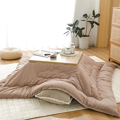 こたつ布団 正方形 単品185×185cm 【雲】キルティング 吸湿発熱 リバーシブル ピーチスキン加工 綿ズレ防止 保温蓄熱 こたつふとん ふわふわ こたつ掛け布団 洗える 抗菌防臭 火燵布団 静電気防止 毛抜けにくい 可愛い コタツ布団 ベージュ