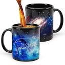 牡羊座熱交換星座カップ11オンス、星座牡羊座コーヒーカップ、Starry陶磁器変色カップ、3-4月マジックギフト
