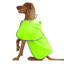 犬 レインコート- 反射 犬 カッパ 犬用レインコート 帽子付き、防水 軽量 犬用レインジャケット、ハーネスホール付き、梅雨対策 調節可能な犬用ポンチョ散歩用 ...