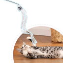 猫 じゃらし 猫 おもちゃ 鈴付き 一人遊び 頑丈 伸縮式の釣り竿 ストレス解消 運動不足解消 柔軟性 サバ 魚型 ヨロコブラ 猫 おもちゃ サンマ 鈴付きの猫...