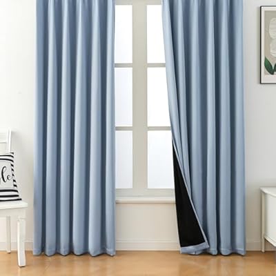 カーテン 遮光カーテン 1級遮光 2枚組 黒裏地 断熱 防寒 防音 省エネ 厚手 無地 おしゃれ 洗える 寝室 ..