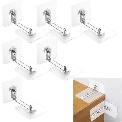 転倒防止グッズ 6本セット 耐震ストッパー 耐震Lストッパー 家具転倒防止グッズセット 穴あけ不要 接着テープ設置 強力タイプ 目立たずがっちり 地震対策 子供...