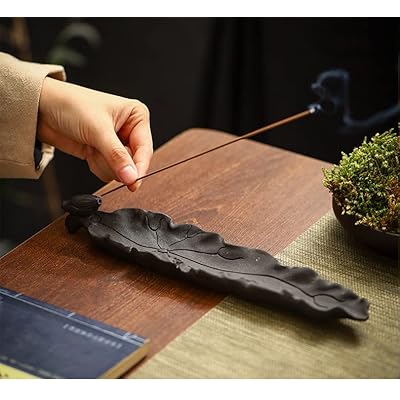 お香立て 線香立て 線香皿 オブジェ インテリア 癒やし リラックス お香たて (蓮葉)