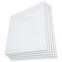 キャンバス 25 x 25cm, 5個 キャンバスボード, 純綿キャンバスパネル, 張りキャンバス, 初心者が油絵、アクリル絵具、水彩画などを描くのに適しています