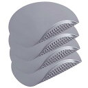 トゥエンカウンター シリコン製電子レンジ用マット - 円形 30.5 x 30.5cm(12 x 12インチ) - 耐熱多機能マット4枚セット、スプラッターガード、鍋敷き、ホットパッド、鍋つかみ、電子レンジカバー(3)