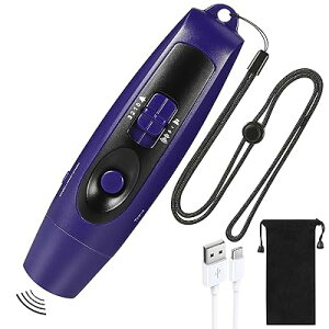 電子ホイッスル 充電式ホイッスル 電子笛 3段階 3種類ホイッスル 2つライトモード 大音量 130db サッカ バスケットボール スポーツ 審判 団体競技 アウトドア 防災 防犯 登山 害獣 衛生 感染対策 (ブルー)