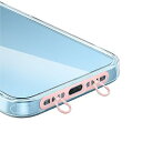ストラップホルダー スマホ ストラップホルダー 2口 ダブルリング 極薄0.4mm ステンレス製 薄型 丈夫 充電干渉なし 落下紛失防止 iPhone対応 スマ...