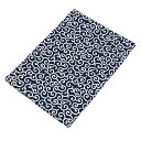 唐草模様 風呂敷 大判 ふろしき 90センチ からくさ 泥棒柄 吉祥文様 縁起 一升餅 一歳 ギフト 包み ちりめん 二四巾 唐草風呂敷 エコバッグ 緑 ネイビー 赤 (紺, 90cm)