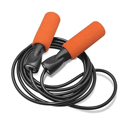 なわとび トレーニング用 フィットネス 消費カロリー 縄跳び 大人用 子供用 ジュニア用 長さ調節可 FC1801 (FC-オレンジ)
