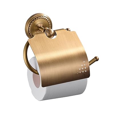 トイレットペーパーホルダー 真鍮 紙巻器 ネジ留め式 壁掛け トイレットカバー トイレットカバー アンティーク調 おしゃれ 収納 洗面所 引っ掛け ハンガー