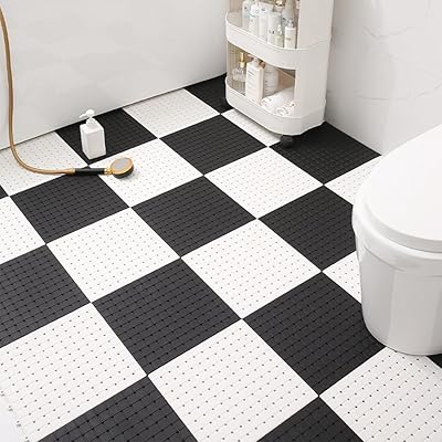 浴室内マット 30cm×30cm (12枚) お風呂マット 洗い場マット お風呂 滑り止め マット バスマット やわら..