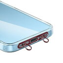 ストラップホルダー スマホ ストラップホルダー 2口 ダブルリング 極薄0.4mm ステンレス製 薄型 丈夫 充電干渉なし 落下紛失防止 iPhone対応 スマ...