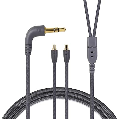 HBC13 イヤホンケーブル IE500pro リケーブル 3.5mm 4芯 高純度OFC銀メッキ SENNHEISER用 交換ケーブル IE100pro/IE400pro/IE500proに適合 120cm L字型