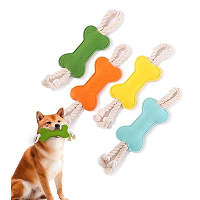 犬 おもちゃ ロープ プラー 歯固め 噛むおもちゃ 柔らかい 引っ張りっこ遊び パピー シニア犬 おもちゃ 縄 目か見えない 紐玩具 一緒に遊ぶ ひっぱりっこ ロープの長さを調節できる かわいい骨の外形 デンタルトイ 運動不足解消 分離不安や孤独感解