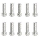 M6 x 20mm 六角ボルトネジグレード 6.8 ステンレス鋼、ファスナー完全に機械ねじ込み SUS304 10 個