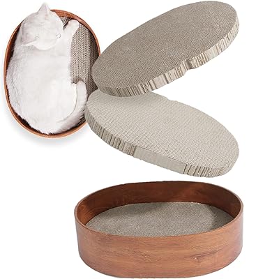 猫 爪研ぎ 段ボール 猫爪とぎ 猫 つめとぎ 人気 猫ベッド 猫ソファ 楕円形 高密度 両面使用 つめとぎ ねこ ダンボール 3枚セット