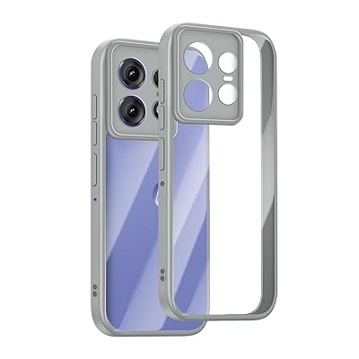 Motorola Moto Edge 50 Pro ケース クリア 360°全面保護 薄型 レンズ保護 スマホケース 耐久性 透明PC背面+ソリッドカラー TPUフレーム 耐衝撃 携帯カバー 黄変防止 擦り傷防止 保護ケース 米軍MIL規格 落下防止