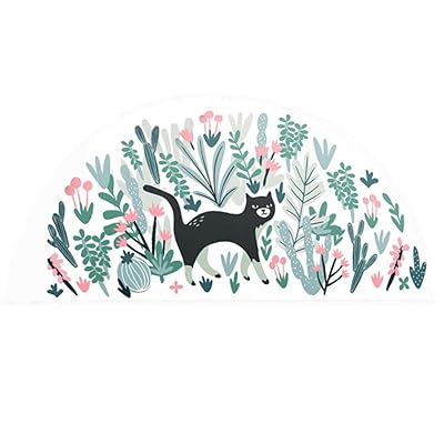 玄関マット カーペット ドアマット 室内用 泥落とし 滑り止め 半円 キッチン バスルーム 吸水 速乾 イ..