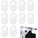 服の仕切り 10個 サイズ仕切り ブランク衣類ラック ラウンド ハンガーセパレーター 再利用可能なワードローブ ホワイト 白無地タグ 白
