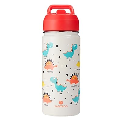 水筒 子供 500ML ストロー付き 真空断熱 ステンレス 水筒 持ち手付き 保冷 保温 かわいい キッズ こども エイリアン (レッド, 500ML) 水筒 子供 500ML ストロー付き 真空断熱 ステンレス 水筒 持ち手付き 保冷 保温 かわいい キッズ こども エイリアン (レッド, 500ML)