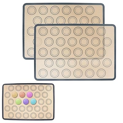 ベーキングマット 2枚セット クッキングシート 製菓マット オーブンシート シルパット ベーキングシー..