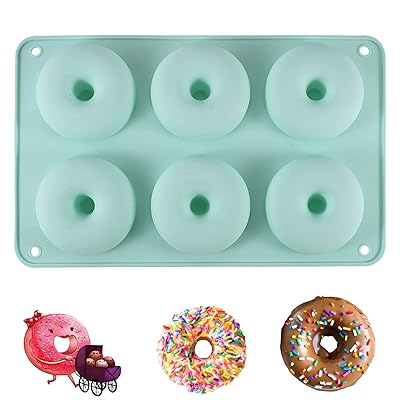 シリコーン ドーナツ型 6個取り 焼きドーナツ型 オーブンや電子レンジに適 耐熱 掃除が簡単 オレンジ (..