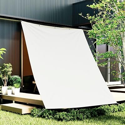 日除け シェード オーニング 1mx2m 撥水シェード 雨除け シェード アイボリー