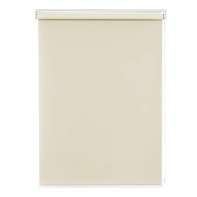 ロールスクリーン ロールカーテン 1級遮光 断熱 遮熱 防音 防寒 UVカット 13サイズ 表裏同色 幅160cm 丈220cm ベージュ