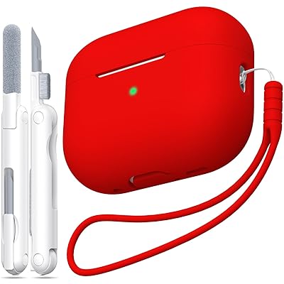 AirPods Pro 第2世代ケースカバー、ミリタリーグレードの落下防止ソフトシリコン製衝撃吸収AirPods Pro..