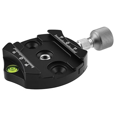 QRC-10 60mm クイックリリースクランプ, 雲台・自由雲台・ビデオ雲台用やアルカスイス規格互換, 水準器..