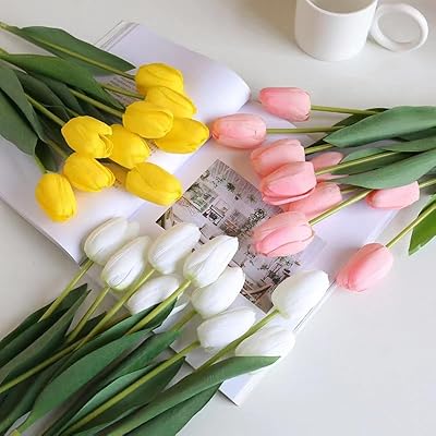 造花 枯れない花 チューリップ 造花 インテリア ギフト 大切な人へ感謝の気持ちを伝える 花束 インテリア造花 10本 ピンク 人工花、リアルタッチの人工チューリップの花偽のチューリップの花のギフト (ホワイト) 造花 枯れない花 チューリップ 造花 インテリア ギフト 大切な人へ感謝の気持ちを伝える 花束 インテリア造花 10本 ピンク 人工花、リアルタッチの人工チューリップの花偽のチューリップの花のギフト (ホワイト)