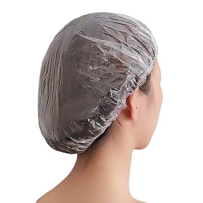 シャワーキャップ 50枚入り 使い捨て ヘアキャップ 使いきり ヘアカラー用 髪染め用 お風呂/調理/業務/作業用 フリーサイズ 男女兼用