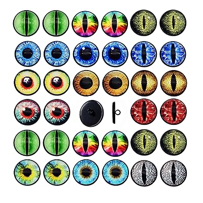 8mm 15組 かぎ針編み あみぐるみ クラフト 作る ぬいぐるみ 瞳 眼球 ファンタジー アート小道具 DIY用品