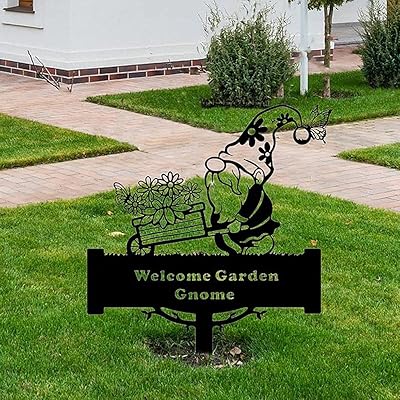 妖精 welcome 地面に刺す ガーデニング ガーデンオブジェ ガーデン雑貨 プレート オブジェ アイアンプレート インテリア 庭 飾り 園芸 インテリア 北欧 (welcome)