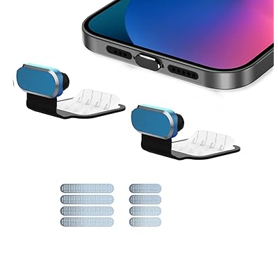 iPhone スピーカー 保護ネット アルミ Type-C コネクタ用 保護キャップ付き iPhone 15 iPhone 15 Pro iPhone 15 Pius iPhone 15 Pro Max対応 スピーカー 保護ネット ブルー