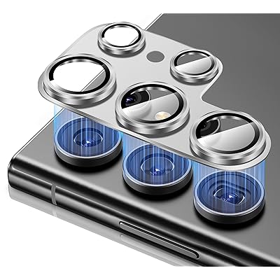 for Samsung Galaxy S25 Ultraカメラレンズ保護フィルム 一体型スクラブ感カメラレンズプロテクター for Galaxy S25 Ultra保護カバー -銀色 for Samsung Galaxy S25 Ultraカメラレンズ保護フィルム 一体型スクラブ感カメラレンズプロテクター for Galaxy S25 Ultra保護カバー -銀色